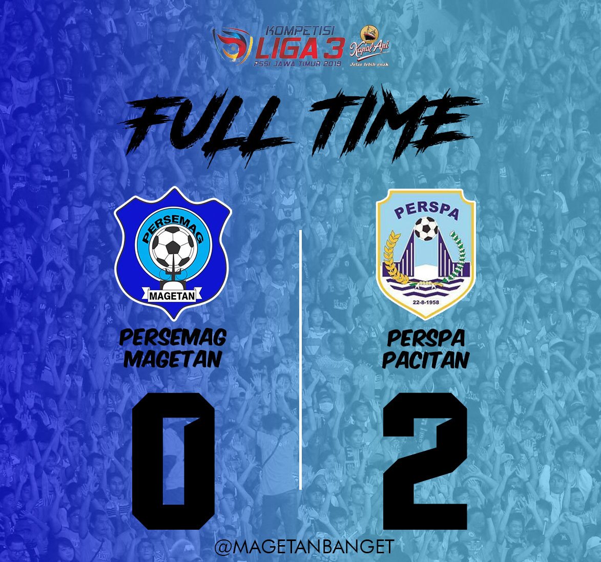 Pertandingan kedua Persemag Magetan takluk di kandang atas Perspa Pacitan, image size:1173x1097