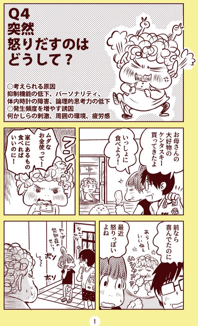 webちくま「マンガ認知症」最新話公開です。今回のテーマは「突然怒りだすのはなぜ?」
急に怒ったり、泣きだしたり。介護する私も母ルも戸惑うばかりでどうしようと思ってましたが、実は婆ルにはこんな理由がありました……。…