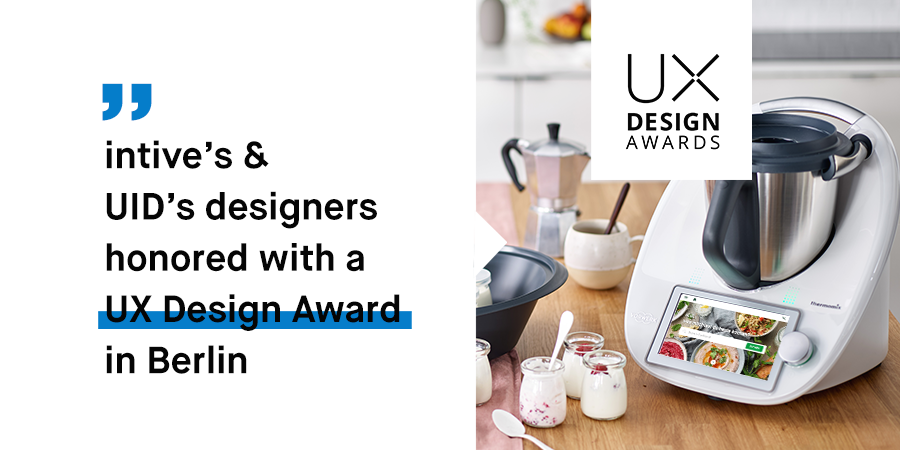 intive's tweet photo. Cookidoo® won a #UXDesignAward! 🥇Co-created by @vorwerk_gruppe, #intive and @hellotechnology, the revolutionary #cookingplatform with #Thermomix® #GuidedCooking recipes, won in the 'Product' category against over 200 other eligible submissions! @idzberlin https://t.co/7HRnW9zPjE https://t.co/USqnNWCIvL