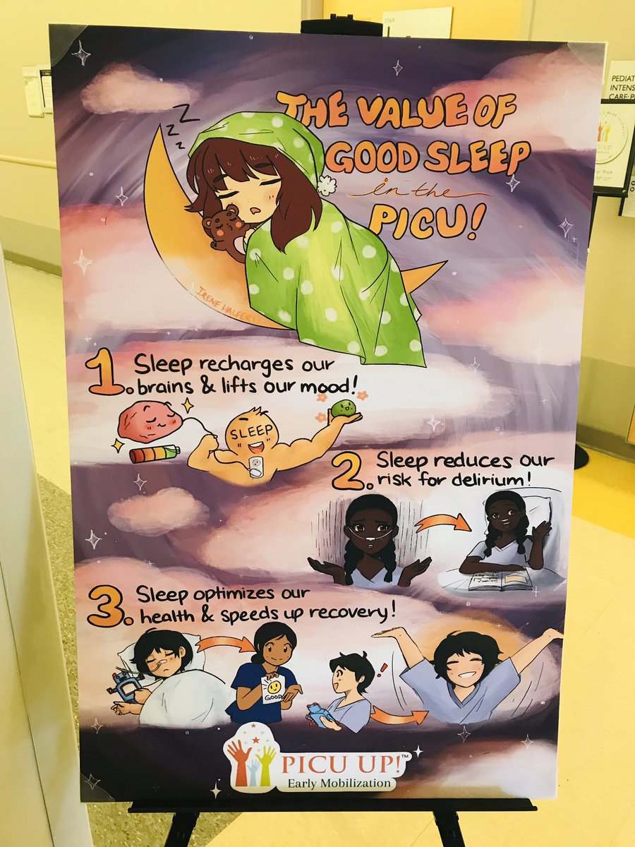 SapnaKmd's tweet photo. The “G” in the ABCDEFG bundle is....

Good Sleep!

In awe of this beautiful graphic for patients &amp; families created by incredibly talented @JohnsHopkins undergrad @irhft. 

#icurehab #PedsICU #IllnessDoesntMeanStillness #sleep #delirium https://t.co/UeWe3sjl1O