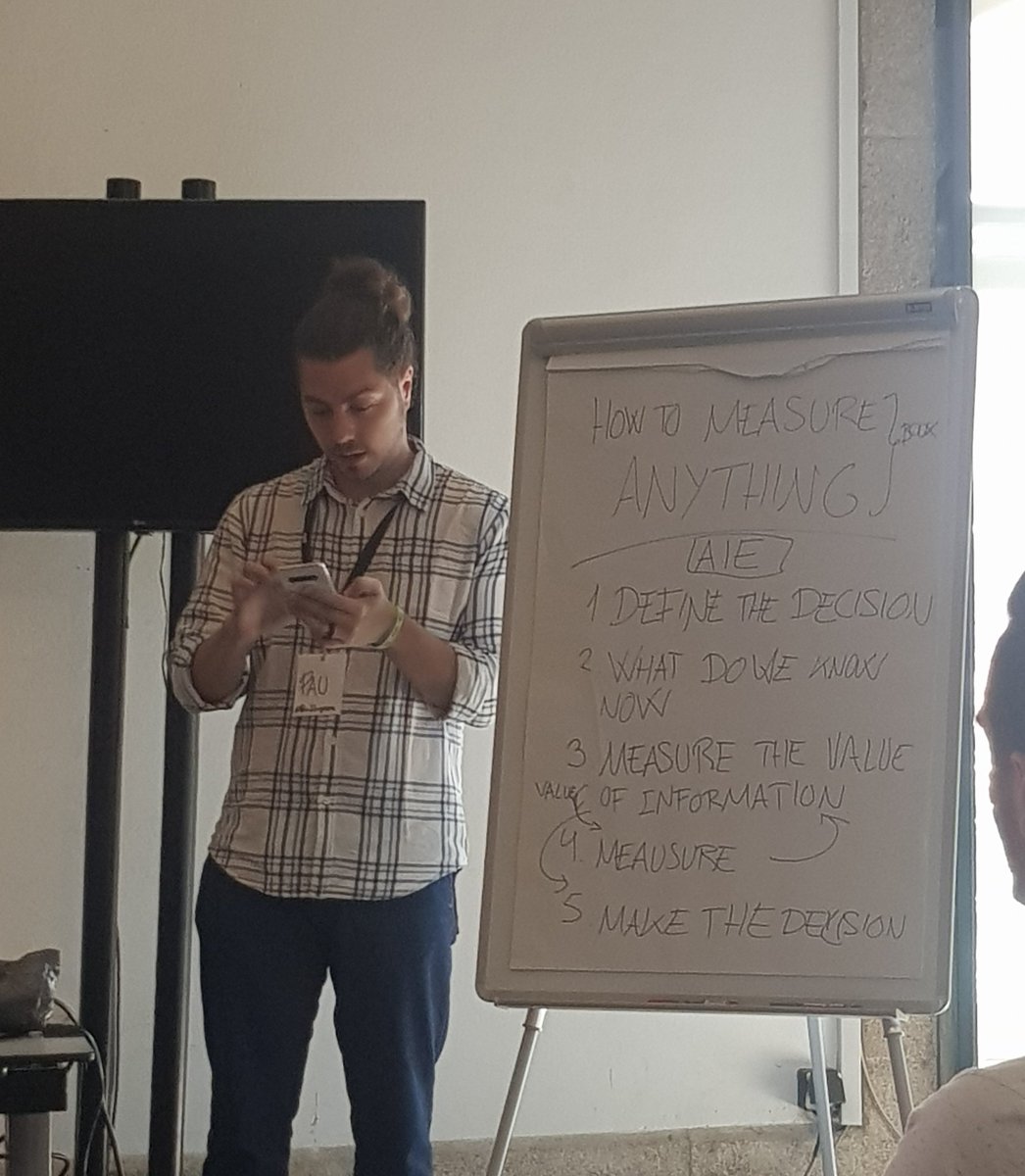Such a good reminder that you need to define your decision before you start measuring.  #ale19