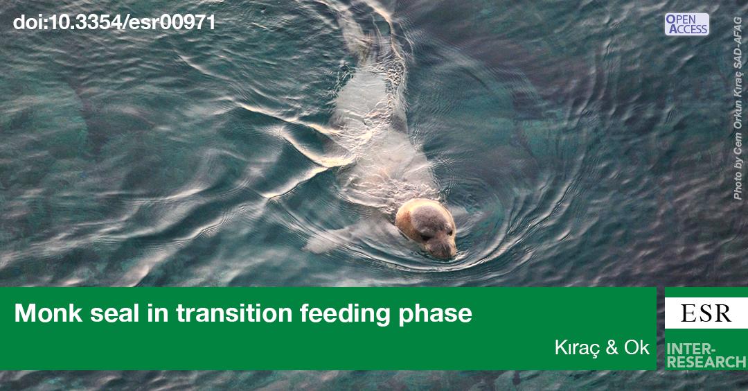ESR_IR's tweet photo. Newly published study by CO Kıraç &amp; M Ok @ESR_IR highlights the independent foraging of #endangered #MediterraneanMonkSeal moulted pups. https://t.co/e2sltIJvRU https://t.co/fB9yDciMJc