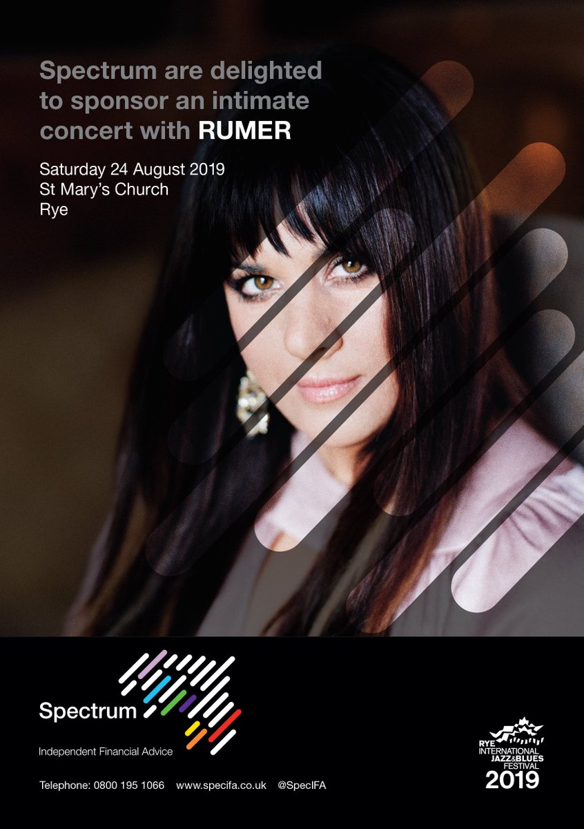 SpecIFA's tweet image. We are very much looking forward to tomorrow afternoon at @RyeJazzBlues where we are pleased to be supporting Rumer. We hope to see you there.