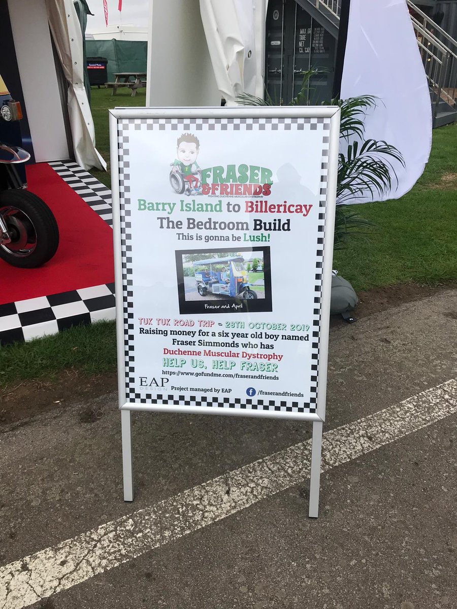 TheParentCarer's tweet photo. If you’re at the @MotoGP at @SilverstoneUK this weekend then come and say hi to Matt and find out all about the @Fastest_Tuk_Tuk in the World!
 
* MORE INFO: https://t.co/3LMYcaL451 *

#TheBedroomBuild
#FraserAndFriends
#BarryIsland
#Billericay
#Duchenne  
#DMD 
#Disability https://t.co/Zq7W4zljro