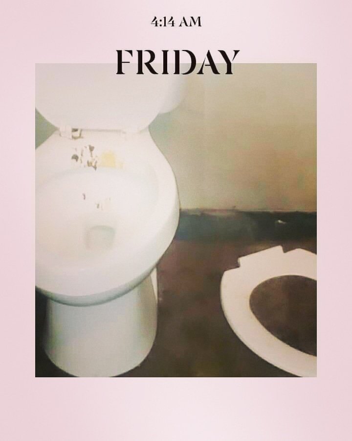 AMuteBard's tweet image. Took a photo of our destroyed (bar) bathroom at the end of a long night and it looks like the album art of some shitty band I would listen to.