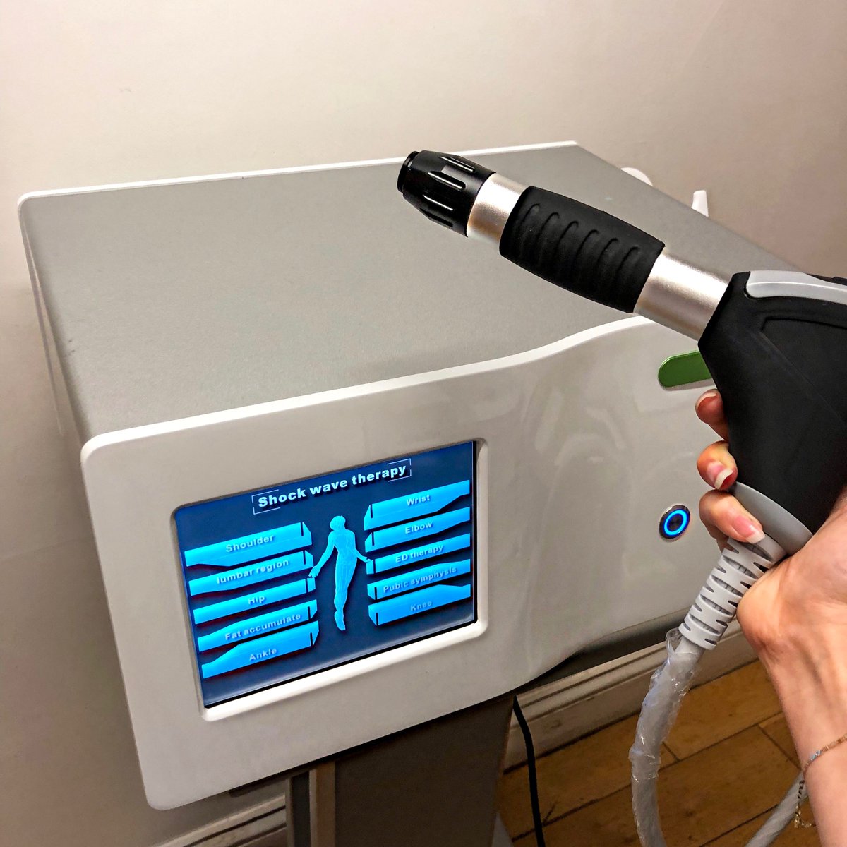 hciphysio's tweet photo. New Service available! Shockwave Therapy #eswt is now available at Marylebone Physio! Find out more about this non-invasive and highly reliable form of a treatment and its prices on our website! #HCPCRegistered #physiotherapy https://t.co/fEcEigpMvC