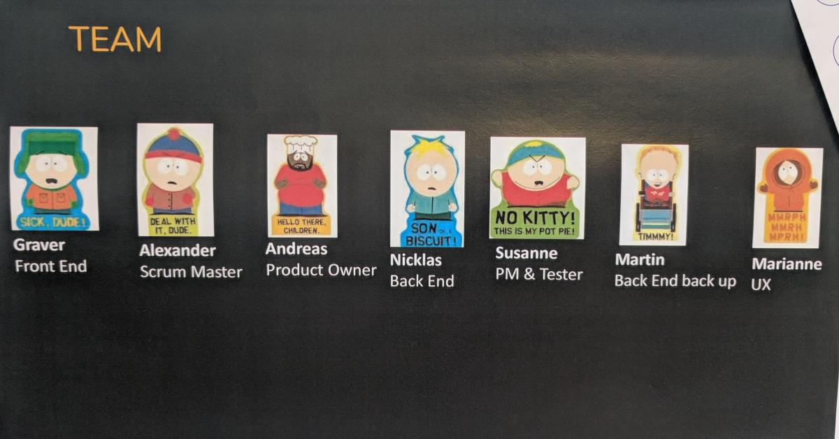 One of our favorite ingredients to a successful project is a little spoon full of humor! This might sometimes also take on some creative shapes, for example our latest development project consisting of a competent group of experts straight from South Park, Colorado. #teamgoals