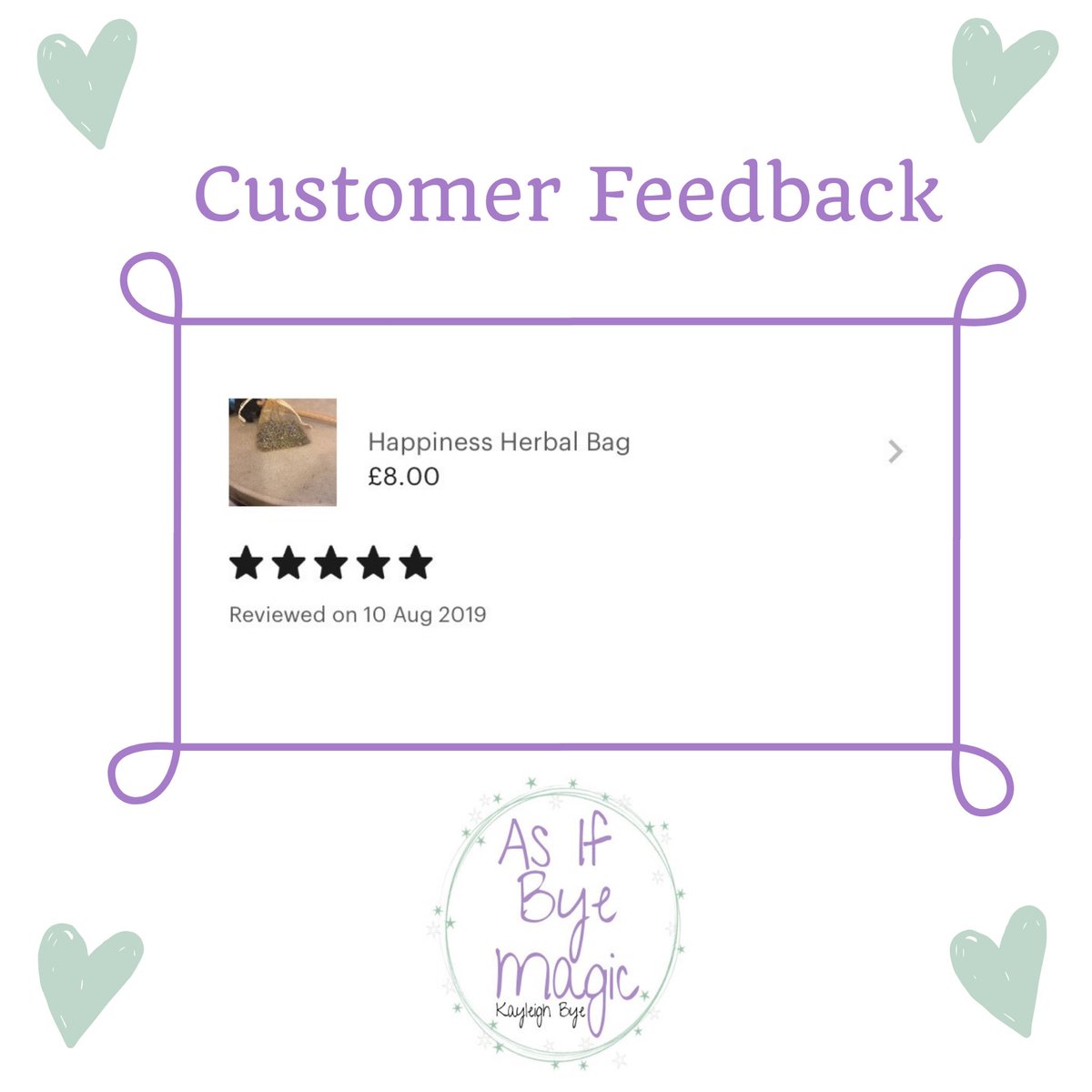 #FeedbackFriday Five stars 💜