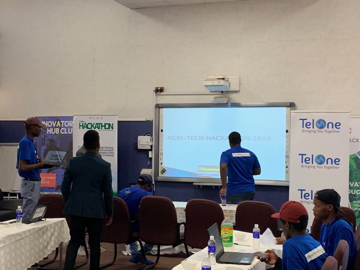 SiceloSTEMLADY's tweet photo. ⁦@TelOneZW⁩ hackathon participants counting down to pitching💪🏾 Youth’s AgriTech solutions contribution to Agriculture economy❤️ #AgriTech #STEMInnovations ⁦@ElevateTrust⁩ ⁦@ZimHack1⁩ ⁦@WashFellowship⁩ https://t.co/l3iyM6Lp5F