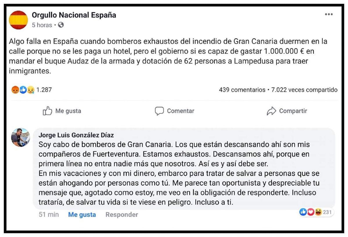 JM_Kichi's tweet photo. Más allá del Zasca histórico (hacía tiempo que no veía uno tan grande) qué bonito es defender los derecho humanos con la razón y la verdad frente al discurso del odio basado en la mentira 😍😍 https://t.co/gt7mklBZjF