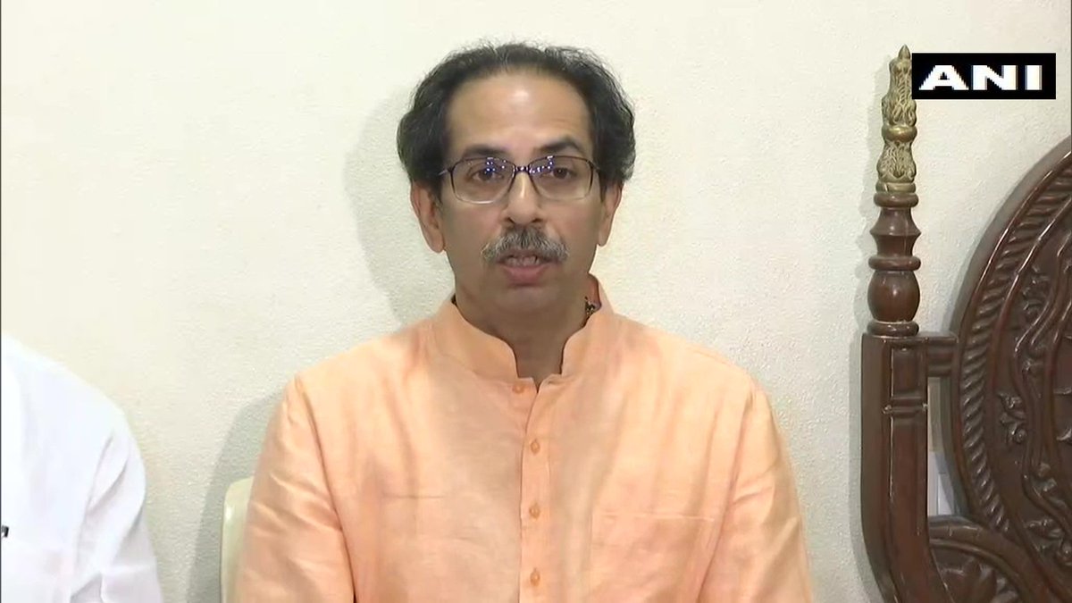 ANI's tweet photo. Shiv Sena chief Uddhav Thackeray: People who don’t believe in Veer Savarkar must be beaten in public, because they won’t realise the struggle and importance of Veer Sarvarkar in India's independence. Even Rahul Gandhi has insulted Veer Savarkar in the past https://t.co/L09cKLjZ5C