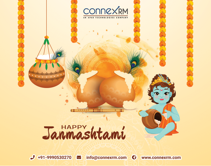 ConneXRM's tweet image. On the occasion of Krishna Janmashtami, we wish that Kanha comes in your house and steals away all the Maakhan and leaves away lots of happiness and prosperity for you. 
Happy Janmashtami to you!!
#Janmashtamiwishes #Connexrm #eLiteBAM #eLiteSIS #eUPP #Edgepro