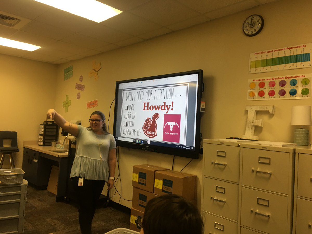 We are so excited to have Mrs. Fisk on our campus this year! As a former student, it makes us feel great she came “home”! Our site team also found she is already promoting a college culture in her classroom! Gig ‘Em!  #AVIDrocks <a href="/creekviewpride/">Creekview Colts</a> <a href="/TAMU/">Texas A&M University</a>