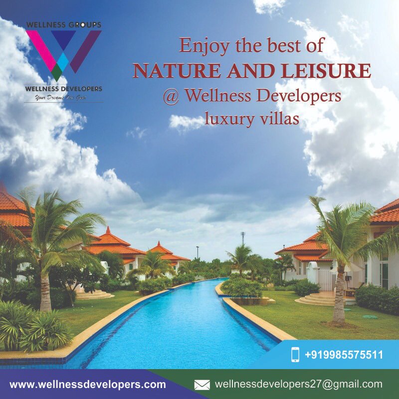 wellnessdevelo1's tweet photo. Enjoy the best of Nature and Leisure @weillnessdevelopers Luxury Villas For More Info visit: https://t.co/HSTkcZ9aQy
Reach us at :9985575511
#gatedcommunity #realestate #plots #house #construction #property #sale #wellnessdevelopers #realestateinvesting #CommercialProperty https://t.co/xQRcf46swF