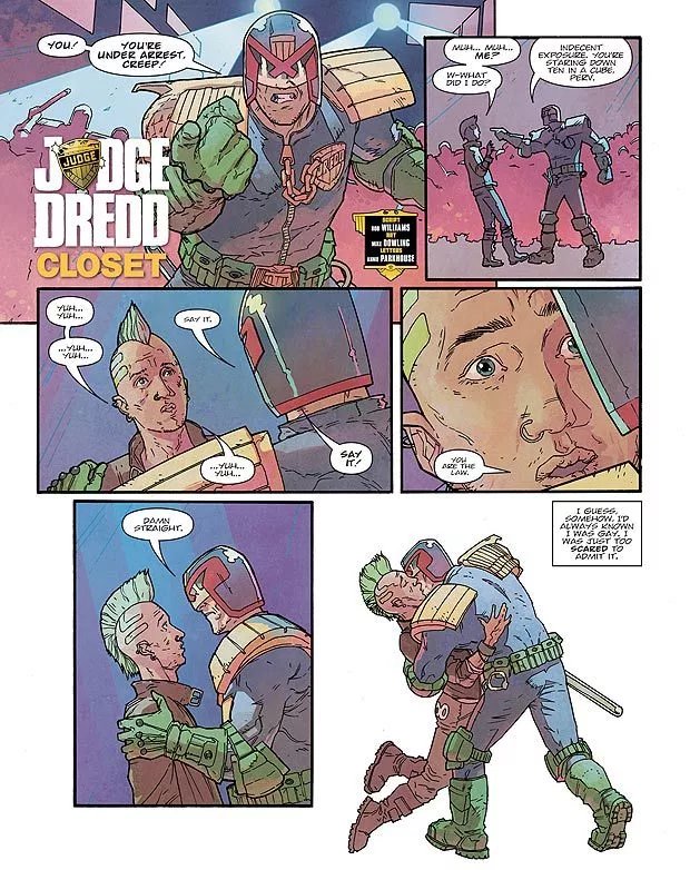 @DirkPower judge dredd also questioned his sexuality once 