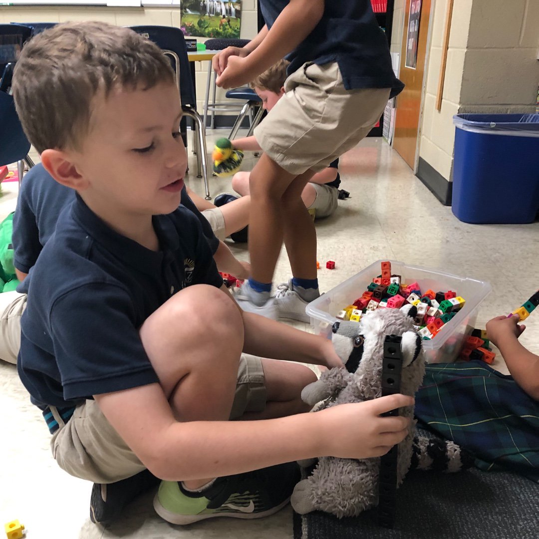 hcagawarriors's tweet photo. Our first graders show another way that HCA takes a "hands on" approach to learning! Using nonstandard units of measure (counting cubes, markers, eraser caps, etc) develop critical thinking skills as well as fine motor skills. π #WarriorWisdom #HCALife https://t.co/AXgNPtLXOj