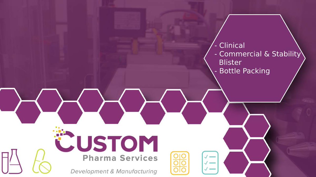 Custom_Pharma's tweet photo. At Custom Pharma we offer a range of packing options such as clinical, commercial &amp; stability blister and bottle packing. We offer multilingual booklets &amp; have logistics experts on hand to ensure a seamless shipping experience #CustomCan #CDMO

Learn More: https://t.co/zItHjfpG2x https://t.co/qJlPnbyDc2