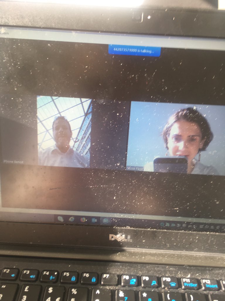 Tess_invests's tweet photo. Proof that all roles really do flex - having my 121 with the boss and he’s working outside on the go (sorry for terrible photo). #AllRolesCanFlex #WeWorkAnywhere https://t.co/0CDFePKIaD