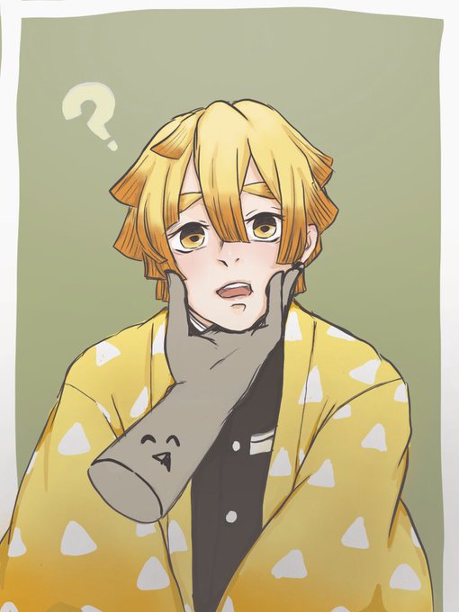 ショカさんがTwitterに投稿した我妻善逸(鬼滅の刃)のイラスト。