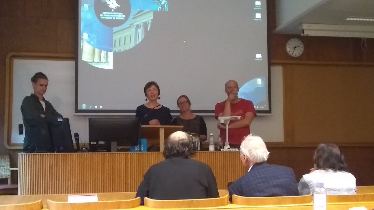 EllenBramwell's tweet photo. Closing session of a wonderful conference! Thanks to all the organisers - just had a big round of applause for @ainiala - and the participants! #personalnames2019 https://t.co/inphc14qgU