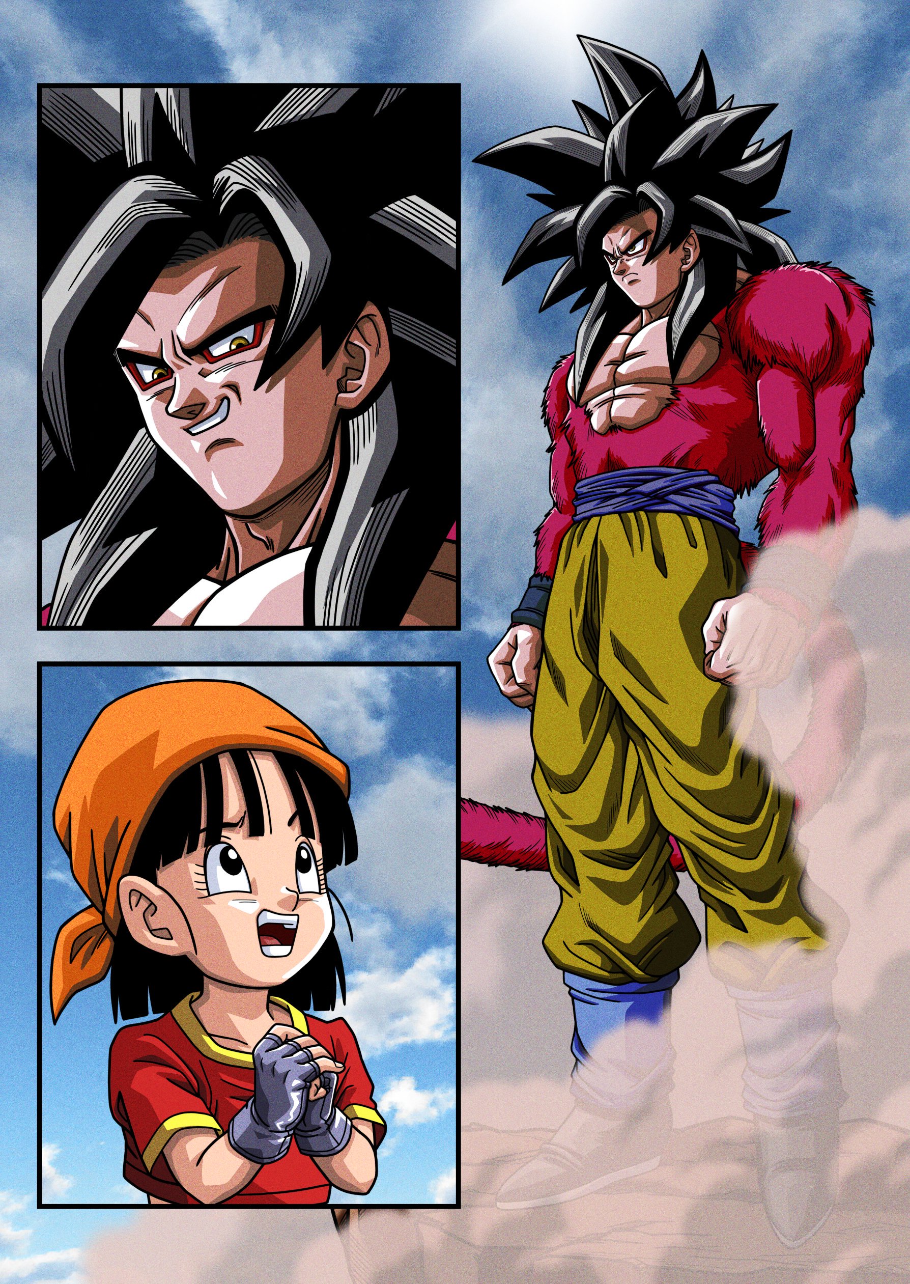 Satomi Opapa246 このシーン好きです パンちゃん 悟空に萌え でしたもんね いやあ めちゃくちゃお上手です このクオリティはまさに本家じゃないですか Twitter