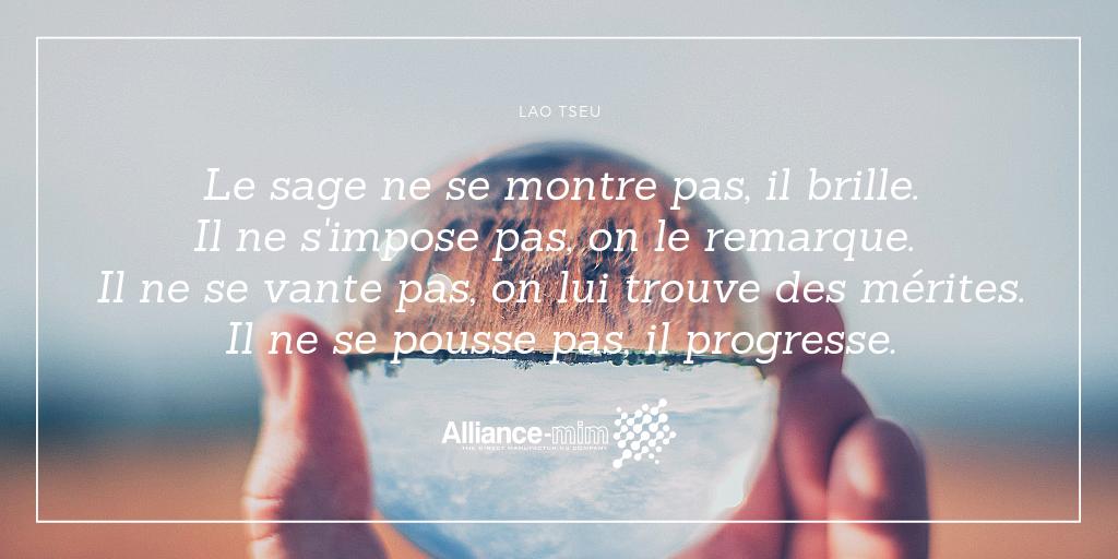 Alliance_MIM's tweet photo. [Citation inspiration] "Le sage ne se montre pas, il brille.
Il ne s'impose pas, on le remarque. Il ne se vante pas, on lui trouve des mérites. Il ne se pousse pas, il progresse.", Lao Tseu https://t.co/7ft7GzbeMm