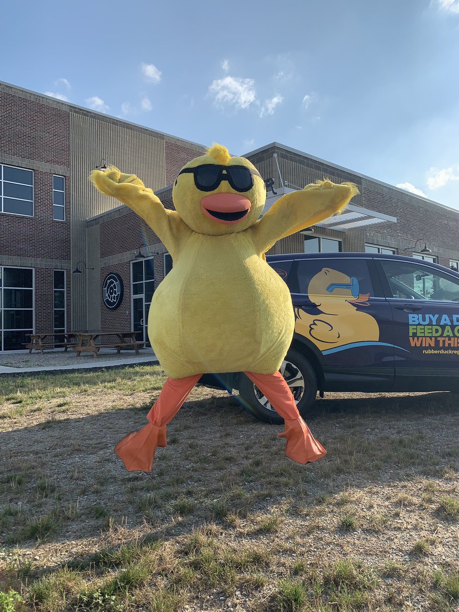 FreestoreFB's tweet photo. Quacky is headed over to @Local12 to talk about feeding kids this morning. Maybe he will wake up @Bob_Herzog  &amp; @JohnLomaxWKRC12! https://t.co/V6TfnmwV0M