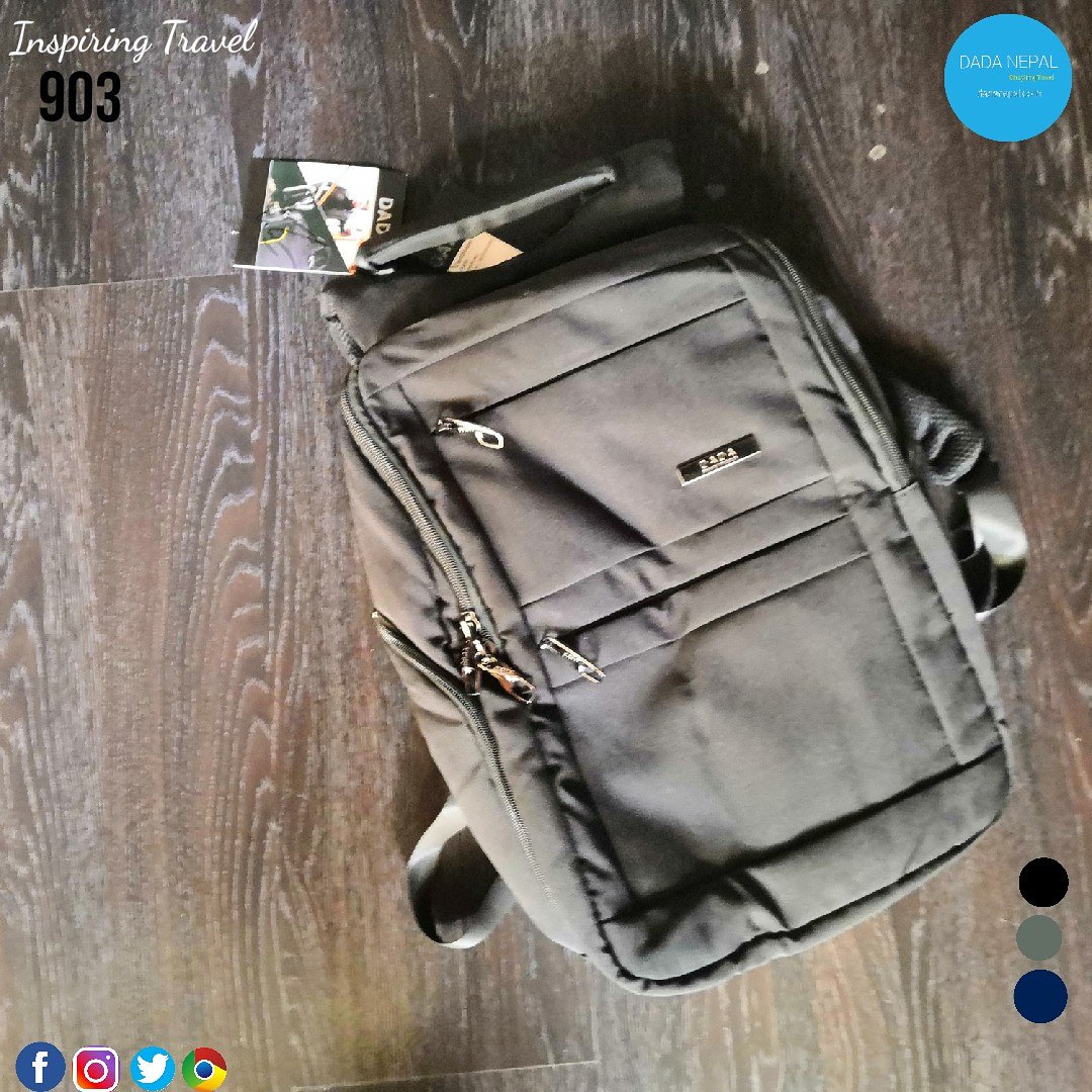 NepalTrendmark's tweet photo. #TravelInStyle with the All new range of Dada Laptop Bags. #InspiringTravel #DadaNepal https://t.co/uRk4QjoH7B