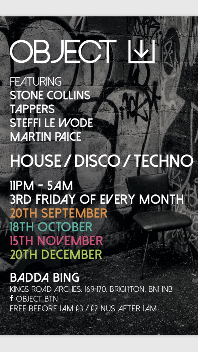 ObjectBTN's tweet image. New residency, back at the spiritual home. 3rd Friday of every month. Resident DJs, guaranteed good vibes 🔊🔊🔊🔊