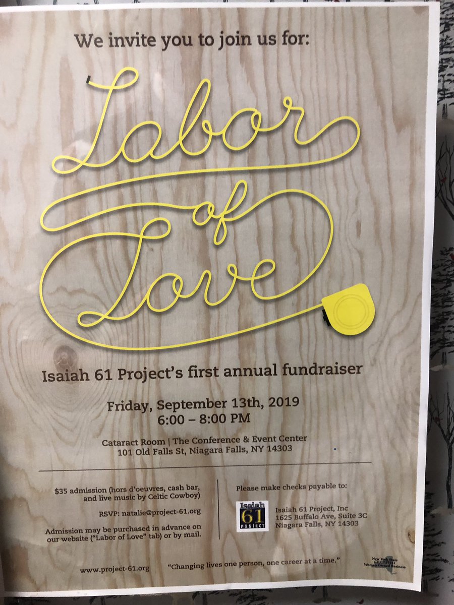 sheepieniagara's tweet photo. So I ran into this flyer yesterday. @isaiah61project is having a fundraiser on Friday, September 13th! #LiveNF https://t.co/nr8OHkP1zJ