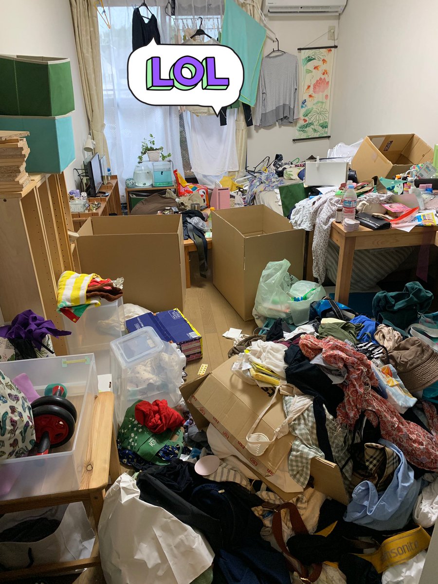 なつの ダイエット No Twitter なつののアパート片付け企画 ていないさん Tei Nai メソッドで リビング 隊長 床が見えるであります これは嬉しい なつのの捨残撫 断捨離 お片づけ ビフォーアフター