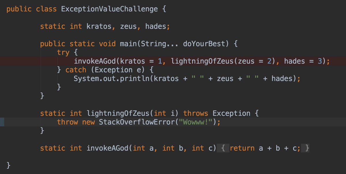 RafaDelNero's tweet image. Can you get this #JavaQuiz right? It's about #Lambda and #MethodReference!
#OracleDevGym
Try to solve this #JavaQuiz *The attached image is from the previous quiz*:
bit.ly/jumpintojava
