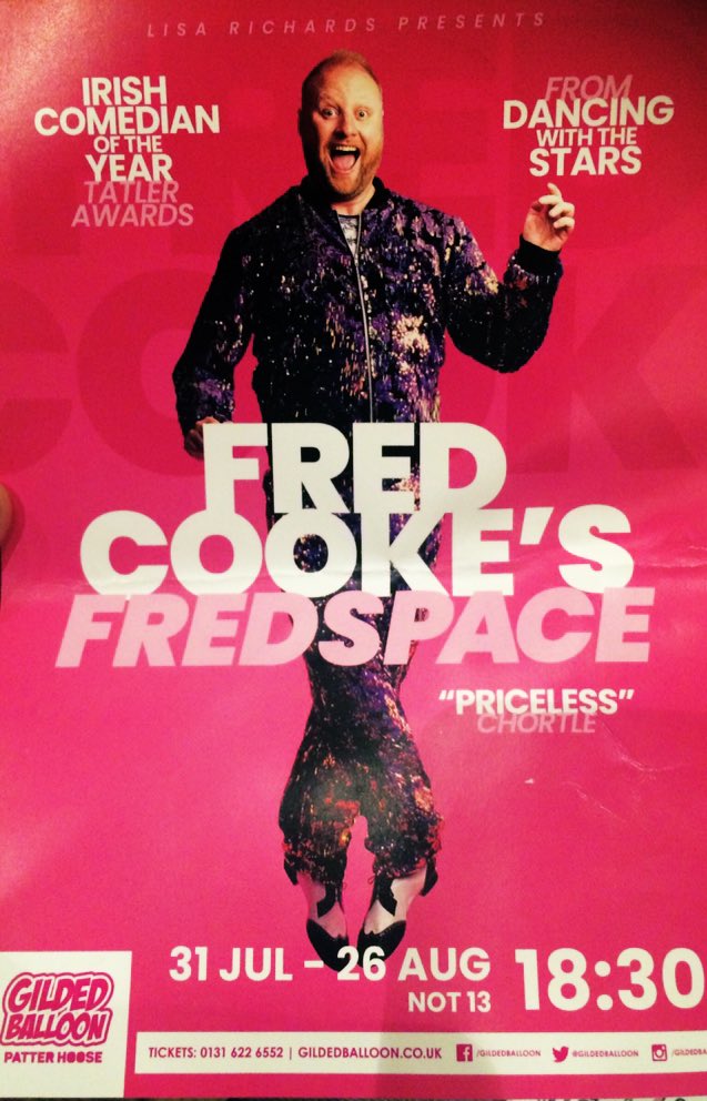 MEELAGOOLA's tweet photo. Popped in to see one our favourite men last night. Big belly laughs. Cackled the whole way through. Swing by to catch one of his last shows, bloody fredtastic ❤️ #fredspace #fredlybuzz #fredship #edinburghfringe2019 #bestofthefringe #MakeYourFringe https://t.co/66TdVH8RCb