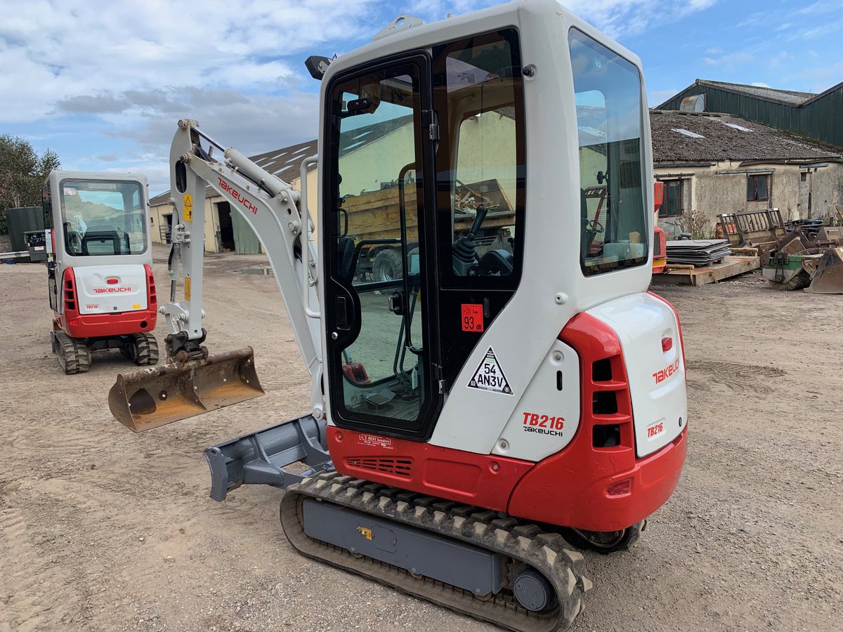 Tacheuchi TB216 year 2016 and 2017 just arrived