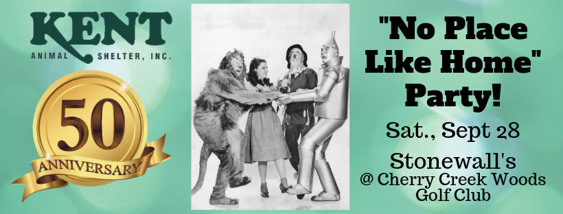 KentAnimal's tweet image. Party Tweet! "No Place Like Home" Party celebrating @KentAnimal Shelter's 50th Anniversary &amp;gt; conta.cc/31Y5Ztz