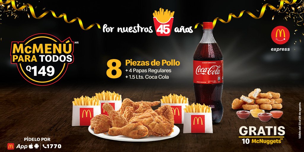 Twitter-এ McDonald's Guatemala: 