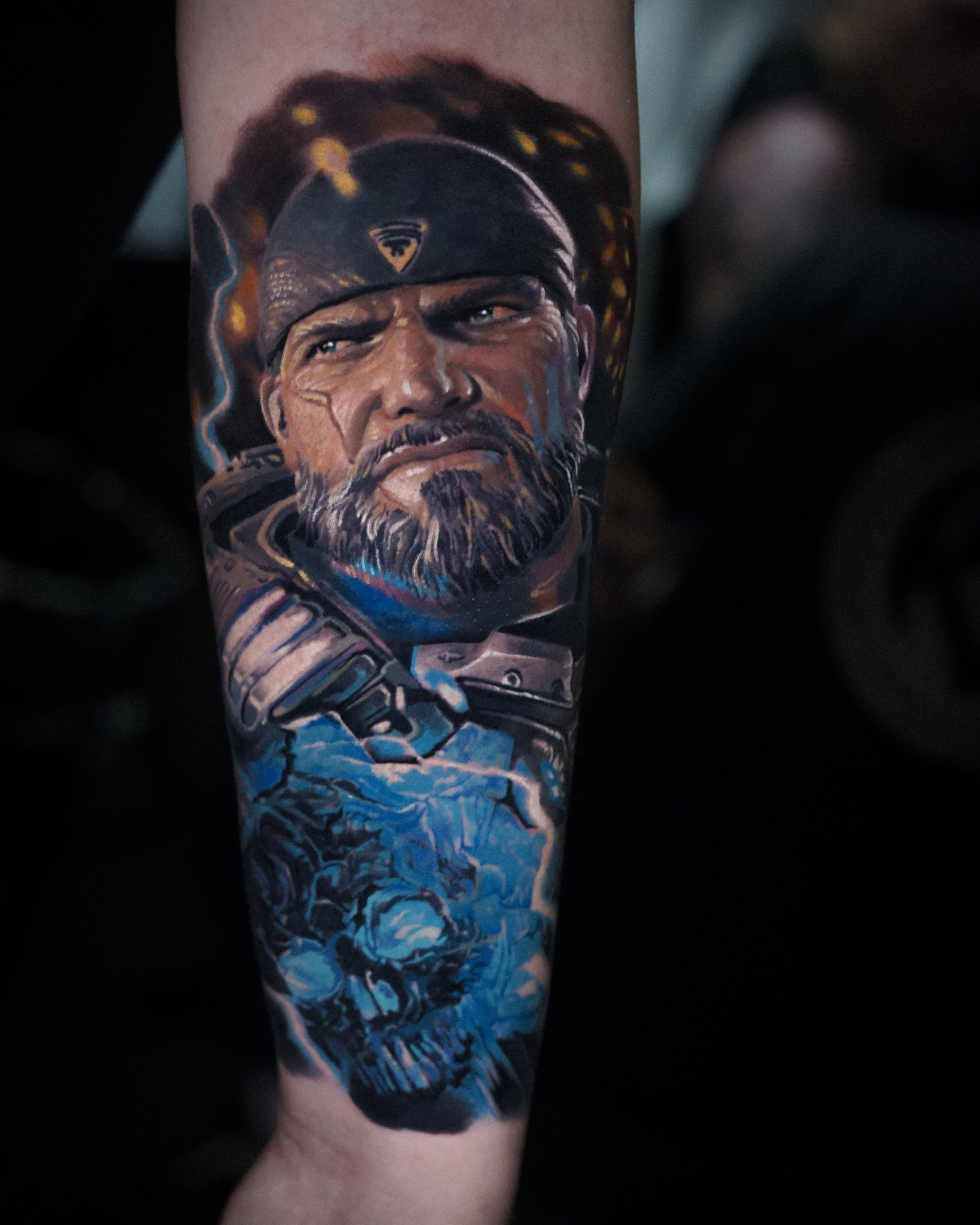 Gears of War Tribute tattoo by Dewey Smith TattooNOW