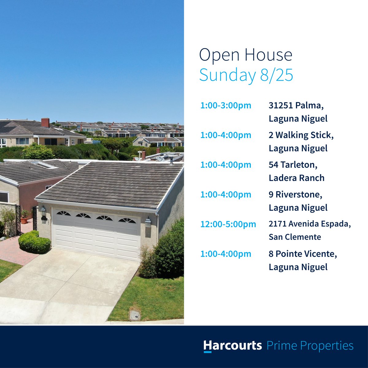 BobWolffHPP's tweet photo. Open Houses this weekend! 🏠 View my 2 new listings! 2171 Avenida Espada in San Clemente and 8 Pointe Vincente in Laguna Niguel !
#harcourts #ocrealestate #openhouses #bobwolff #ochomes #oceanview #lagunaniguel #sanclemente #laderaranch #orangecounty https://t.co/Ba8ZO87fs2