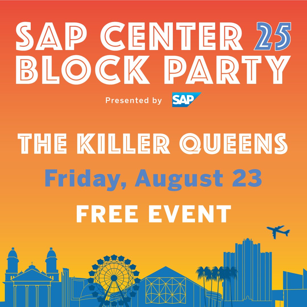 SAPCenter's tweet photo. TONIGHT is the night! Join us at 5:30pm for live music from @KQRocks, food trucks, and beer benefiting @SharksCare 🤩 🎶 More info 👉: https://t.co/0pNYi1CHKe https://t.co/Q8MOHvDI65