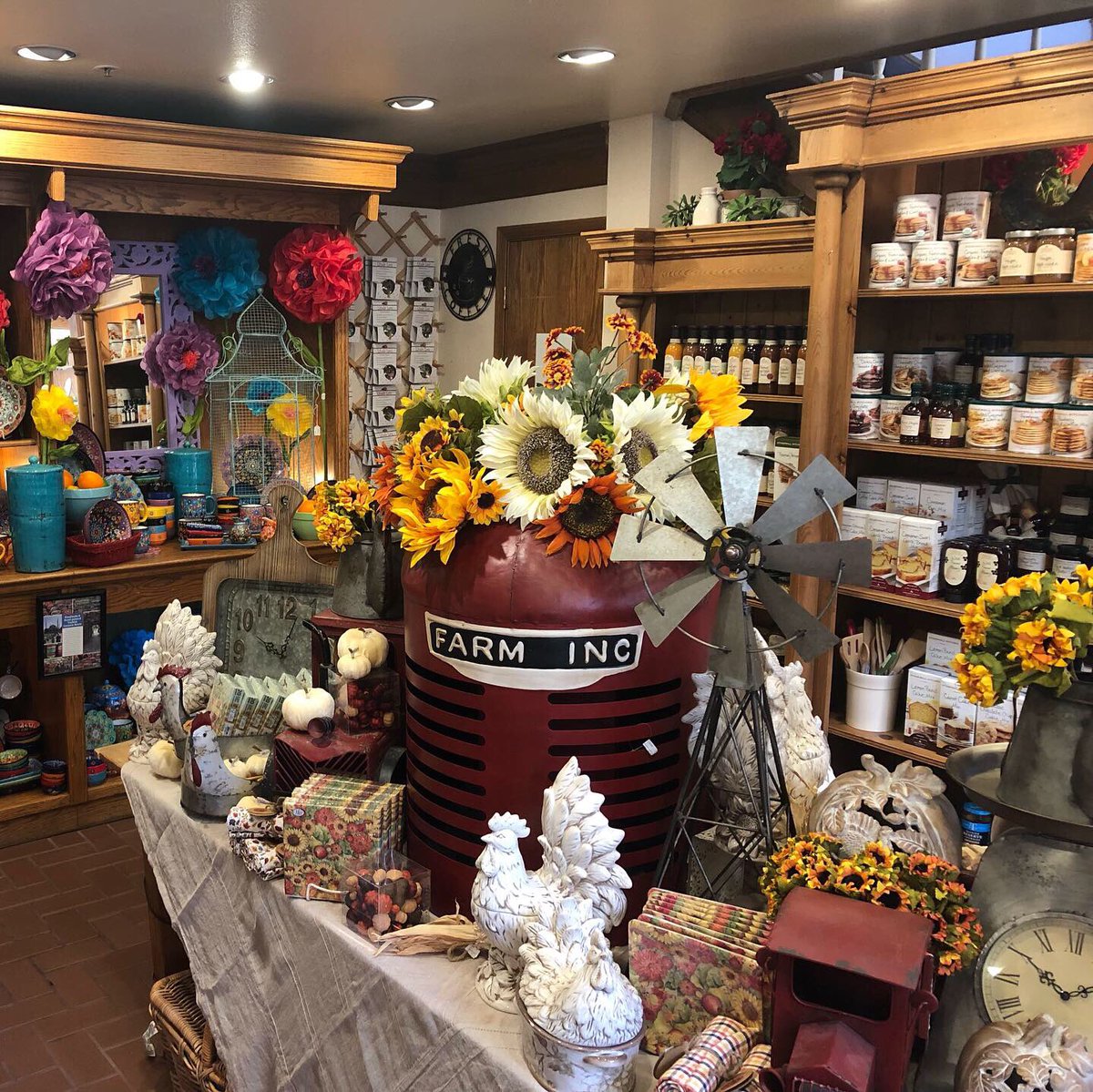 Fall decorations are up just in time for our SIDEWALK SALE tomorrow form 9 am to 2 pm! Items will be up to 75% off!!!