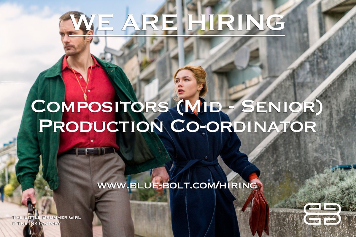 We're hiring! If you are a mid-senior level compositor or a production co-ordinator looking for a new and exciting #VFX team, then look no further. Apply now at blue-bolt.com/hiring.

<a href="/BlueBoltVFX/">BlueBolt</a>