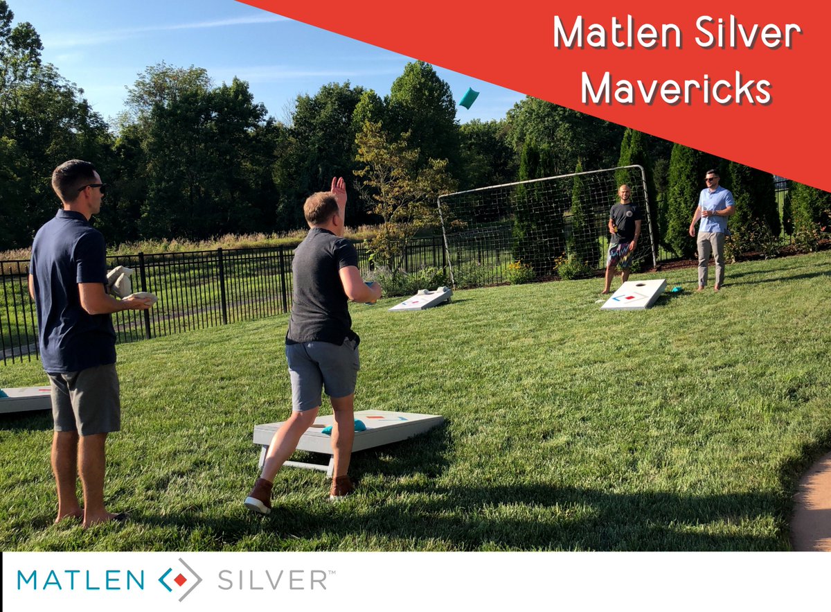 MatlenSilver's tweet photo. That #FridayFeeling - getting ready for the weekend. #mavericksofstaffing #workhardplayhard #cornholetourney #beamaverick https://t.co/pzwX8l4mCt