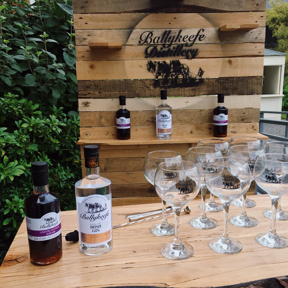 @ballykeefedistillery are here and ready to go for our Summer Soirée...