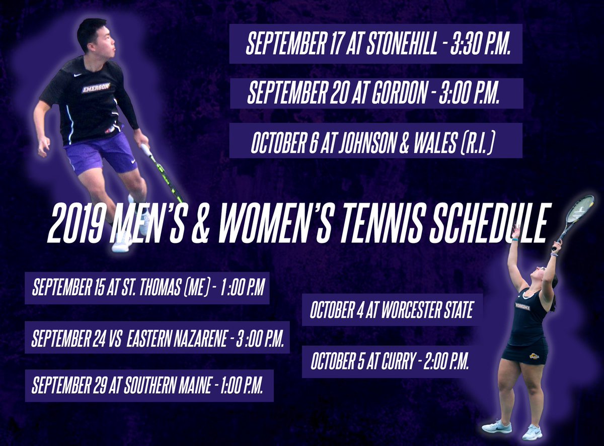 And finally, we wrap up the announcements with <a href="/TennisEmerson/">EmersonTennis</a> and men's &amp; women's cross country 🎾🏃🏼‍♀️