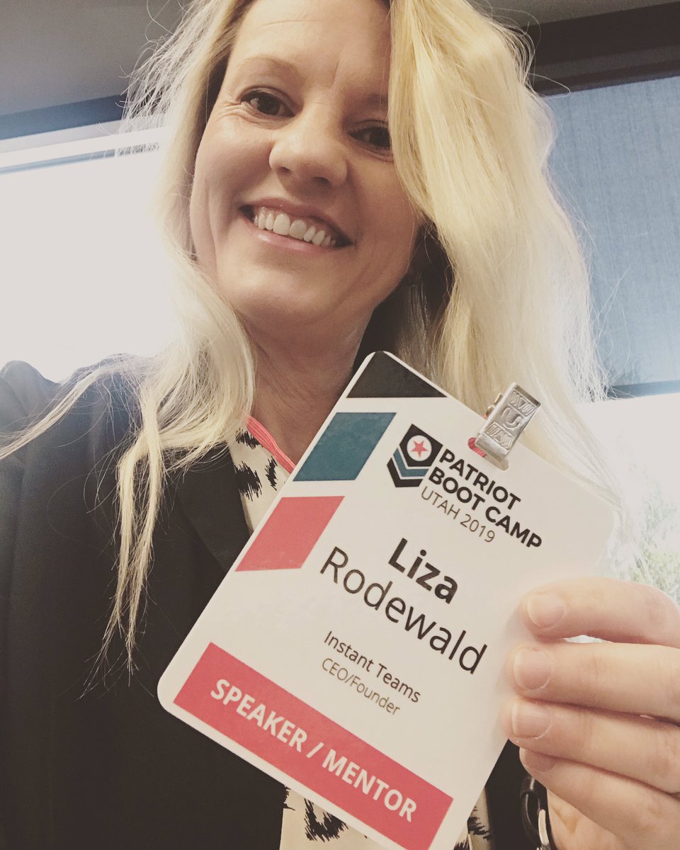 Excited to share the story of Instant Teams with the @patriotbootcamp cohort in Utah today.  I love hanging out with fellow entrepreneurs!