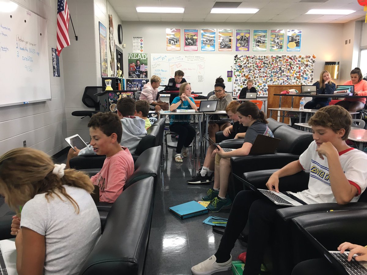 8th Grade students developing plots from nonfiction text in Mr. Fox’s room at NPJH! #NewPalPride <a href="/JamesRVoelz1/">NPJH Principal</a>