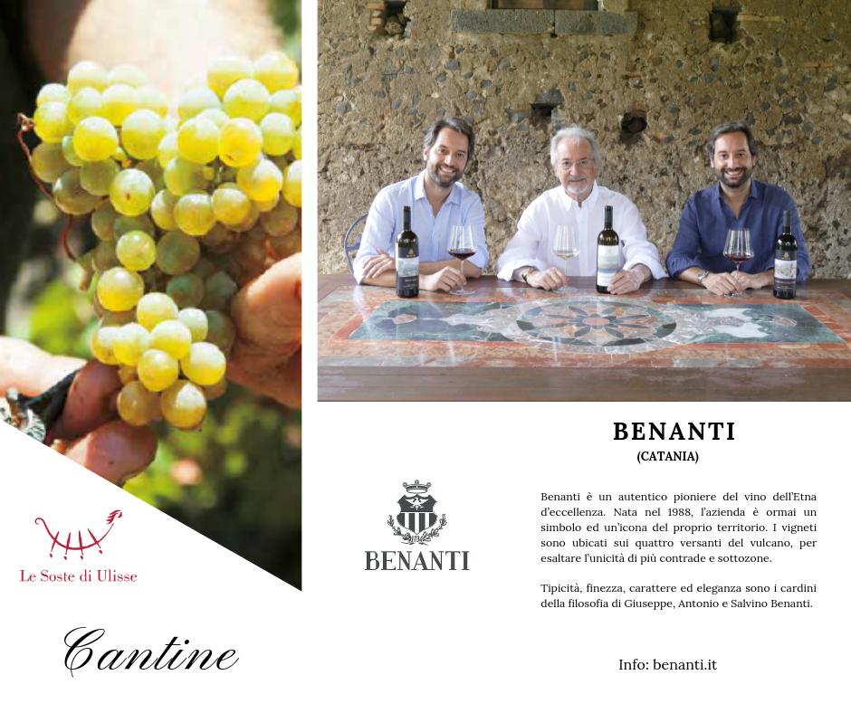Oggi presentiamo Benanti, #cantina de #LeSostediUlisse, autentica pioniera del #vino dell’Etna d’eccellenza. Nata nel 1988, è ormai un’icona del proprio territorio. I vigneti sono ubicati sui 4 versanti del vulcano, per esaltare l’unicità di più contrade e sottozone. #sicilia