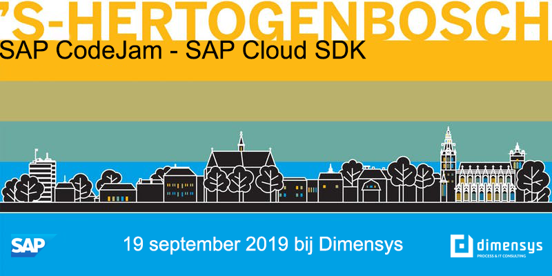 Wil je als developer meer weten over de SAP S/4 HANA Cloud SDK? Meld je dan nu aan voor de <a href="/SAP/">SAP</a> CodeJam bij ons in 's-Hertogenbosch op donderdag 19 september: hubs.ly/H0kqcLV0 <a href="/SAP_Nederland/">SAP Nederland B.V.</a>
