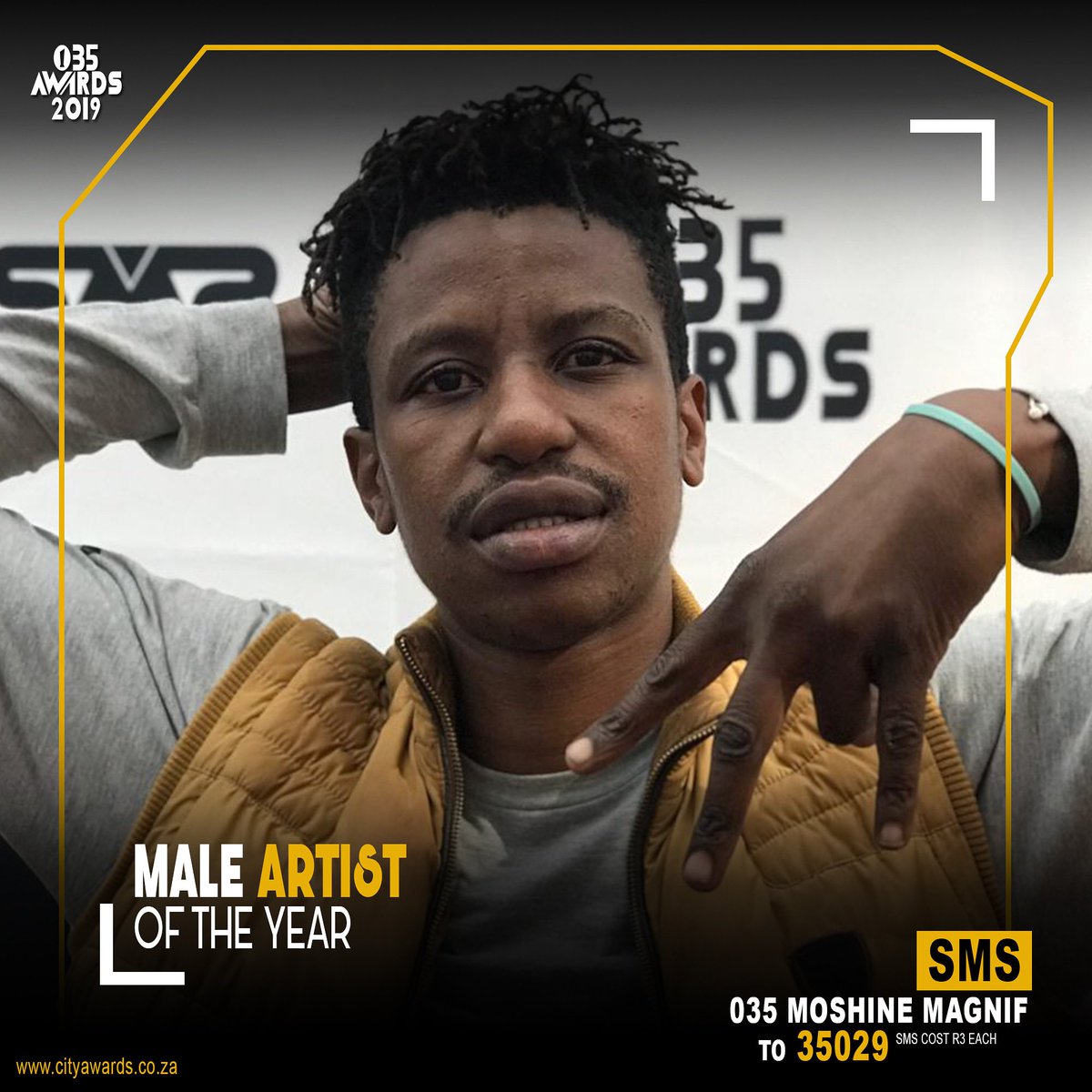 Moshine_Magnif's tweet photo. Votela the mayor of the town male artist of the year for the 035 awards #035takeover sms 035 MOSHINE MAGNIF to 35029 imgomo nembandelo https://t.co/srkABZJZtC
