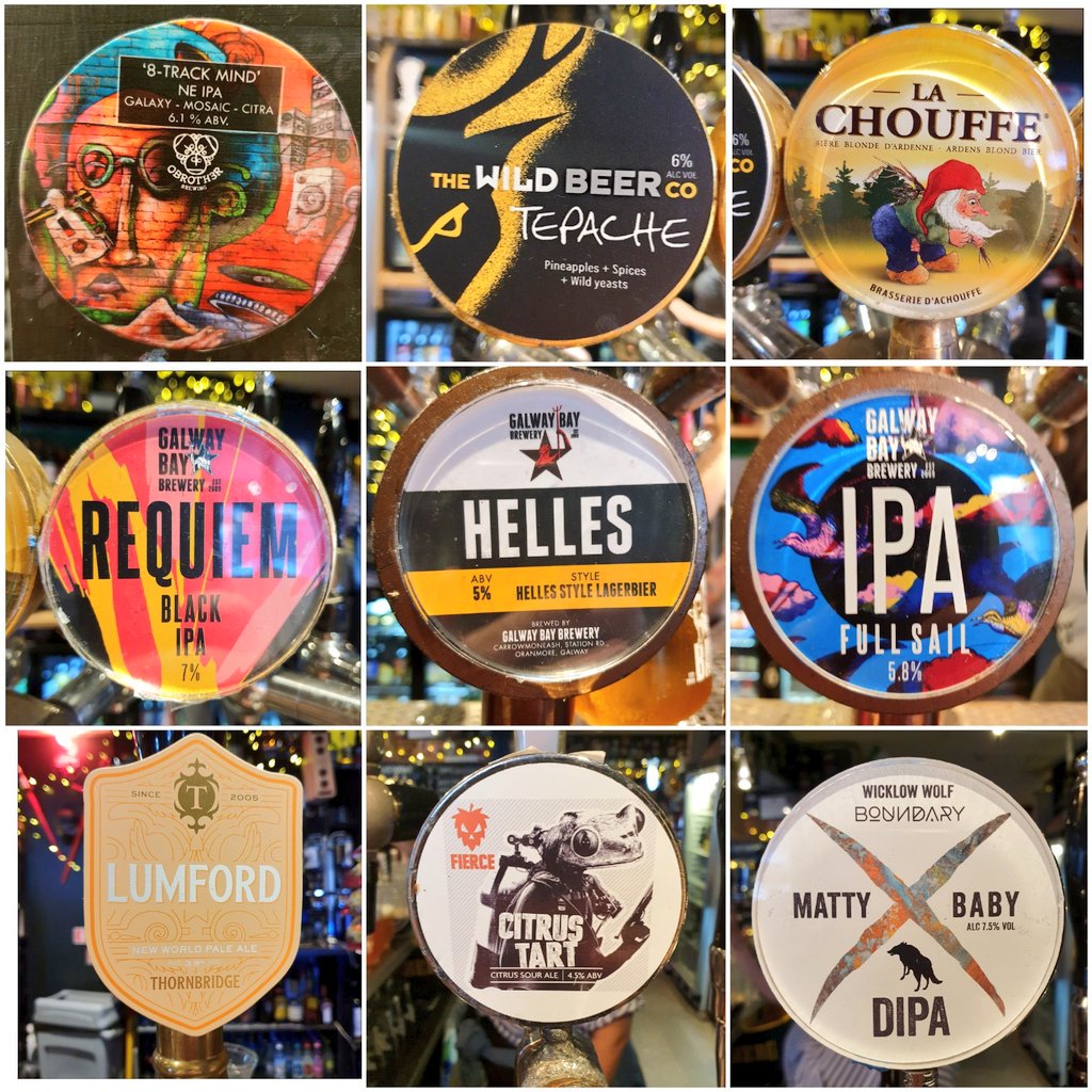 blacksheepdub's tweet photo. Happy Friday everyone!
Tasty food till 10pm and #Fresh pours from:
@OBrotherBrewing
@WWolfBrewery
@WildBeerCo
@fiercebeer
@thornbridge
@boundarybrewing
@galwaybeer
#dublinone #craftbeer #beoir #beer #irishCraft #tastyfood #burgers #Ireland #caskale #instabeer #tastypints https://t.co/fxijdYQpZq